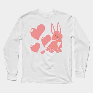 Bunny Heart Tail Long Sleeve T-Shirt
